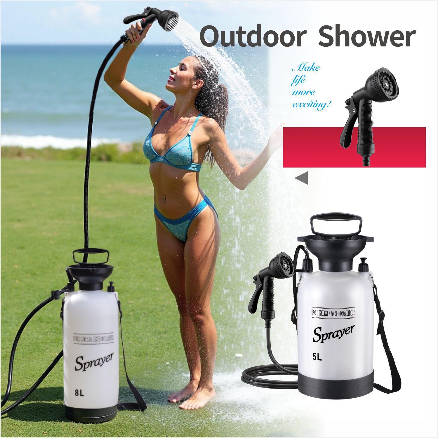 3/8L Hand Pressure Sprayer Hom - Sports Equipment Disinfectant Spray ulasan dan harga