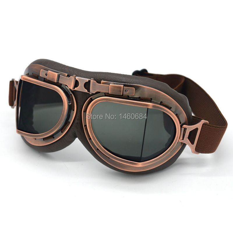 Retro Motorcycle Pilot Goggles - Sports Equipment In Flight ulasan dan harga