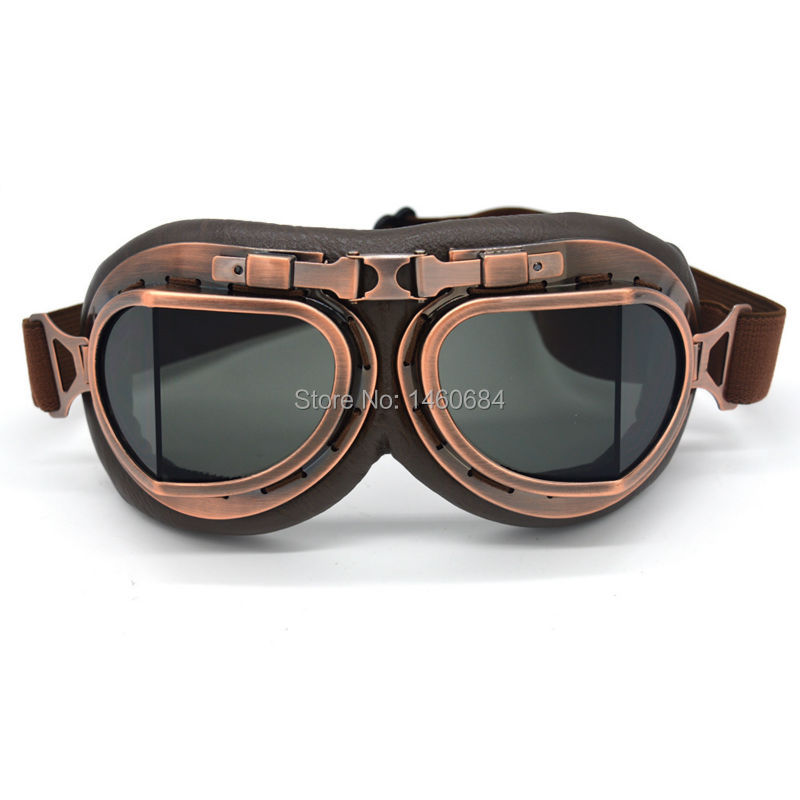 Retro Motorcycle Pilot Goggles - Sports Equipment In Flight ulasan dan harga